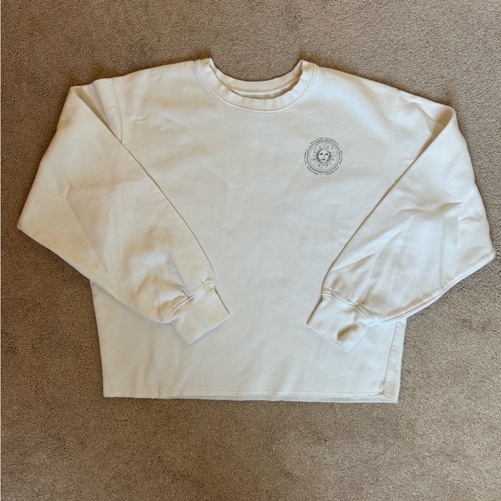 Hollister cropped long sleeve crew